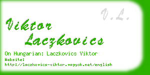 viktor laczkovics business card